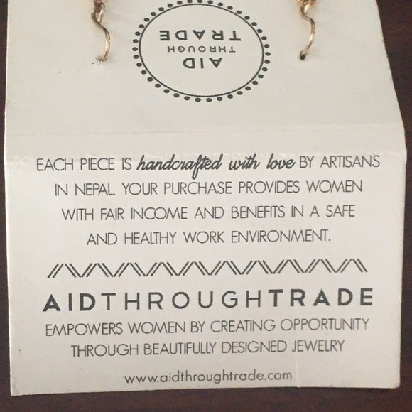 Aid Through Trade Gyroscope Pierced Earrings - Picture 4 of 5